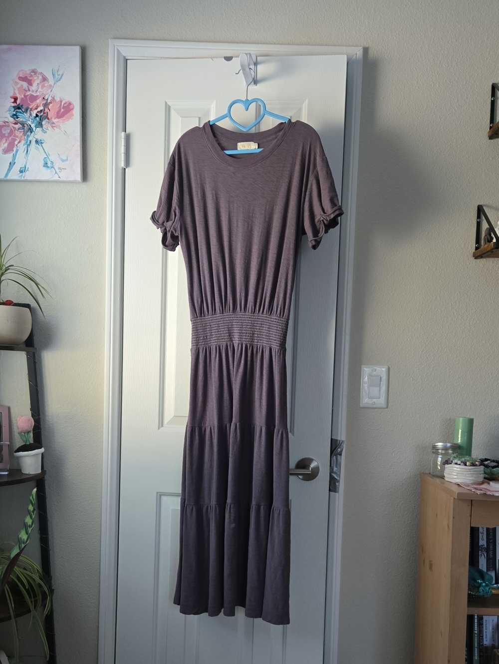 Nation LTD Martine Tiered Maxi Peasant Dress with Smocked Waist-small - Picture 3 of 12